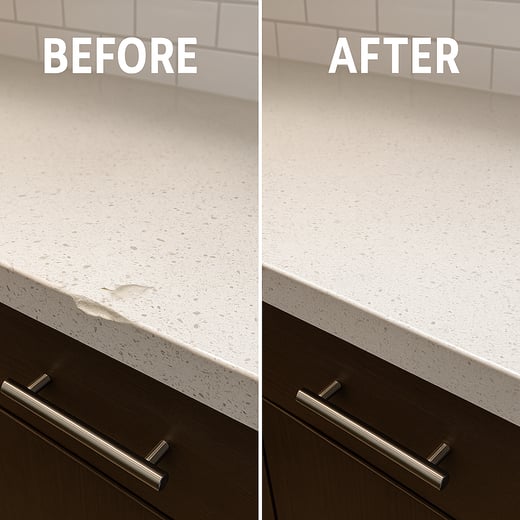 キッチン大理石_リペア